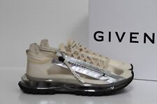 New sz 9.5 / 40 Givenchy Off White Spectre Leather Low Top Zip Sneakers Shoes