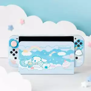 GeekShare X Sanrio Case Nintendo Switch/OLED Screen Film Dust Cover Cinnamoroll - Picture 1 of 41