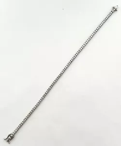 CLASSIC DIAMOND TENNIS BRACELET 14K WG, 2.70 CAR NAT DIAMONDS, RET USD $6,900+T - Picture 1 of 11
