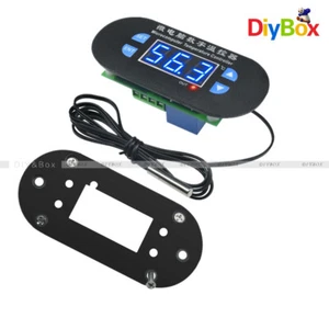AC/DC12V Digital Thermostat Temperature Alarm Controller Sensor Meter Blue LED - Picture 1 of 12