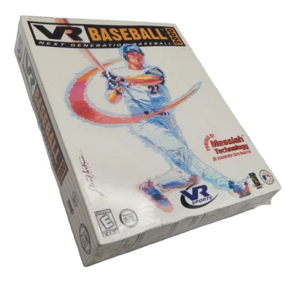 RARE VR BASEBALL 2000 ~VR Sports 1998 PC CD-Rom Game ~ BIG BOX NEW SEALED - Image 1 of 4