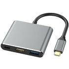HDMI to Type C HUB Adapter USB 3.0 Converter for MacBook - Samsung - Gray