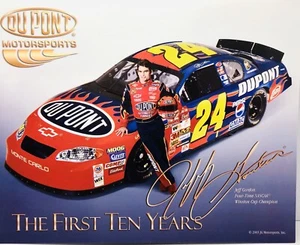 2003 DuPont Jeff Gordon Picture / Post Card The First Tem Years AD30 - Picture 1 of 2