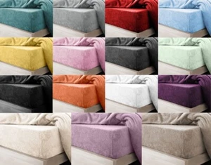 Teddy Fitted Sheet Warm Plush Cosy Fleece 12" Deep Cuddly Sheets Or Pillowcase - Picture 1 of 21