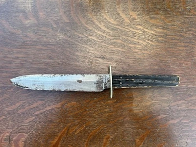 Antiguo Bowie Robinson & Co Singapur con mango de ciervo? Cuchillo  Foto 1 de 4