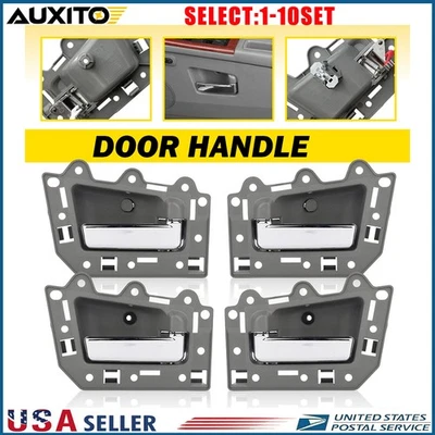 Juego de manijas interiores de puerta grises para puerta Jeep Grand Cherokee 2005-2010 4-40X Foto 1 de 4