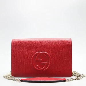Gucci 598211 red leather Soho crossbody bag - Picture 1 of 6