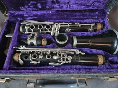 Clarinete vintage Leblanc Normandía - París Francia Kenosha WI - con estuche - Granadil Foto 1 de 4
