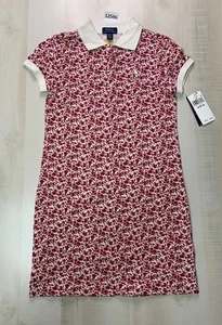 Polo Ralph Lauren Vintage Style Floral Print Polo Dress Girls 8/10 NWT-12596 - Picture 1 of 5