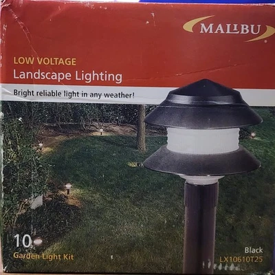  10 MALIBU LX1 2 TIER LIGHTS 4-WATT LANDSCAPE  LOW VOLTAGE Old Stock - Image 1 of 4