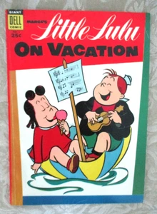 MARGE'S LITTLE LULU ON HOLIDAY #1 - 1954 GIANT 100 PGS, FINE, PUZZLES RÜCKGÄNGIG GEMACHT - Bild 1 von 2