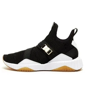 Puma Defy Mid Varsity Women's 9.5 Black Fabric Mid Top Training Athletic Sneaker - Picture 1 of 15