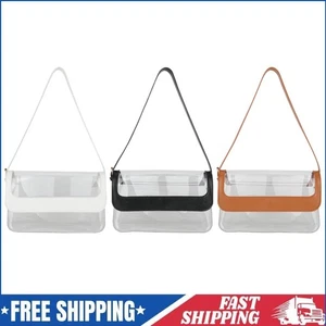 PVC Transparent Commute Bag Casual Cute Clear Purse Fashion for Sports Festivals - Picture 1 of 15