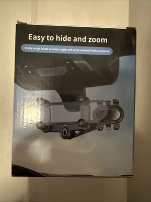 New | Universal 360° Rotating Rearview Mirror Phone Mount for All Smartphones - Image 1 of 4