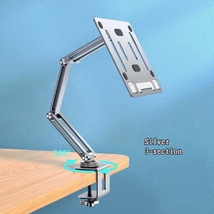 Soporte de aluminio para computadora portátil soporte de escritorio abrazadera tableta escritorio articulado NUEVO - Imagen 1 de 9