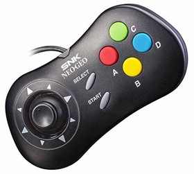 Snk Official Neogeo Mini Pad Black Controller For Mini Neo Geo Hdmi Console F/S