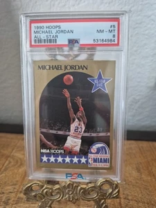 1990 Hoops All Star #5 Michael Jordan PSA 8 - Bild 1 von 6