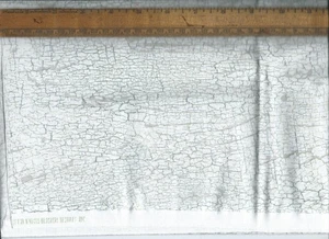 TESSUTO da cucire 18"x42" pezzo Marcus Brothers cotone bianco grigio vecchia pietra recinzione - Foto 1 di 1