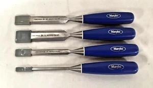 Marples 4-Piece Bevel Edge Hand Forged Wood Chisel Set Sheffield England  - Picture 1 of 9