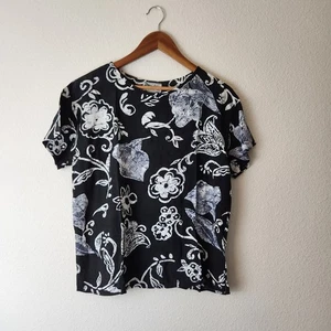 Dock of the Bay Damen Gr. XS Kurzarm Popover Bluse Batik Hawaii - Bild 1 von 5