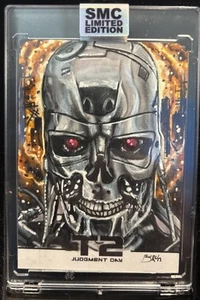 Saturday Morning Cards SMC 2024 Terminator 2 - 1/1 One Of One Sketch Signed Auto - Bild 1 von 8