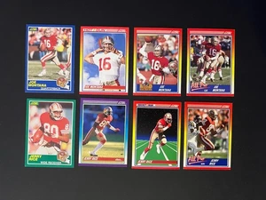 SET (8) *ALLE* SAN FRANCISCO 49ERS JOE MONTANA JERRY RICE NFL FOOTBALL d665 - Bild 1 von 2