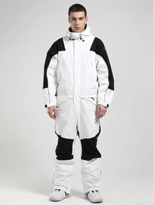 GSOU Waterproof Hooded Snow Suit Full Body One Piece Snowboarding Outdoor S NWT - Picture 1 of 8