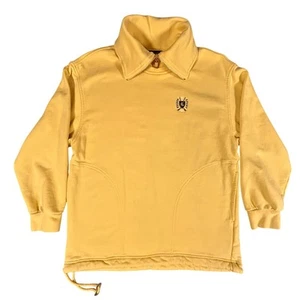Escada Sport Pullover Felpa Con Collo Donna M Giallo 100% Cotone Vintage - Foto 1 di 8