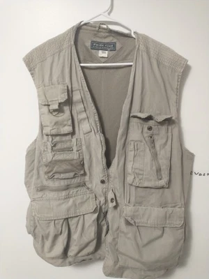 Pacific Crest Authentic Outdoor Goods grey fishing vest size XXL many pockets - Image 1 of 4