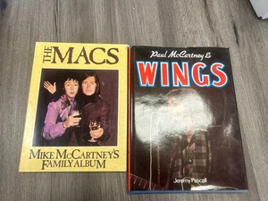 PAUL MCCARTNEY THE MACS & WINGS BOOKS LOT OF 2 MIKE MCCARTNEY FAMILY ALBUM VG - Picture 1 of 1