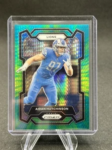 2023 Panini Prizm Aidan Hutchinson /175 Green Hyper Prizm #94 Lions - Bild 1 von 2