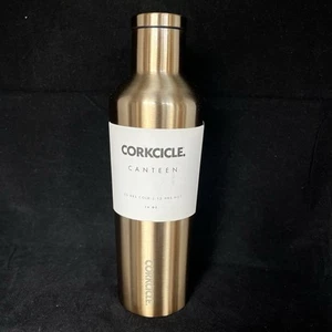 Corkcicle Canteen 16oz Brushed Bronze Gold Stainless Steel Triple Insulated New - Picture 1 of 9
