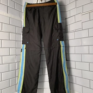 Boys Cargo Convertible Outdoor Pants XL 10-12 Shorts Reflective Lined Black Blue - Picture 1 of 11