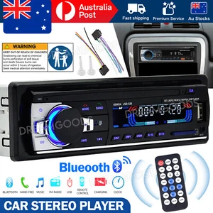 Car Radio Stereo 1Din Bluetooth AM FM Audio Head MP3/USB/AUX In-Dash Unit Player - Picture 1 of 11