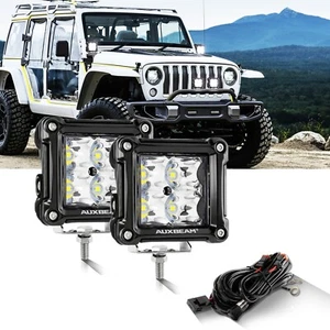 Lámpara de zanja de conducción todoterreno con punto de luz LED AUXBEAM 2 piezas para Jeep JK CJ YJ - Imagen 1 de 12