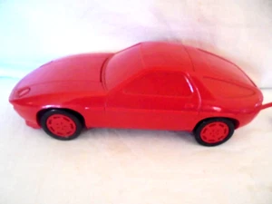 Vintage Phone Porsche 928 Corded Telephone Red Sport Car Untested - Picture 1 of 4