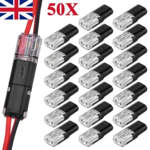 50Set 12V 2Pin Cable Wire Connector Plug Waterproof Sealed_For Electrical Car_UK - Picture 1 of 24