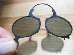 RARE Antique NEZ PINCE SUN EYEGLASSES, c1900, Costume, Halloween, Theatre, GIFT - Picture 1 of 5