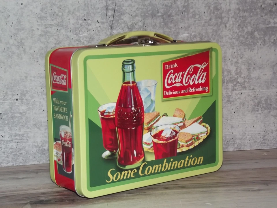 Coca-Cola Vintage Tin Lunch Box " Some Combination" B55 - Image 1 of 1