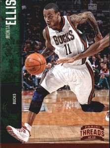 2012-13 Panini Threads Century Proof Red Bucks Basketball Card #82 Monta Ellis