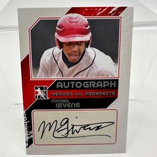 Mychal Givens 2011 In The Game Heroes and Prospects AUTOGRAPH #A-MG2 Orioles