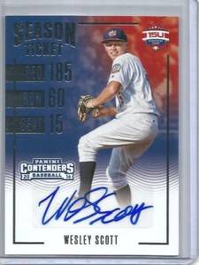 Wesley Scott 2016 Panini Contenders USA Autograph