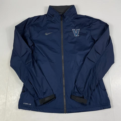 Villanova Wildcats Jacket Womens Medium Blue Nike Storm-Fit Lightweight Gym NCAA Cover