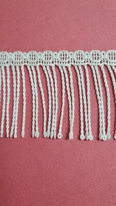 Fransenborte Meterware nähen basteln weiß Breite 6,0 cm NEU Ladenauflösung - Bild 1 von 3