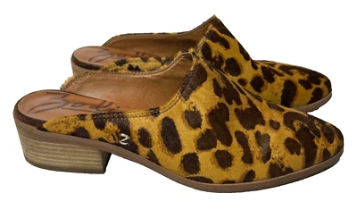 Zodiaco Mulas pelo de becerro leopardo guepardo animal estampado sin cordones mafia esposa diapositivas 8 Foto 1 de 4