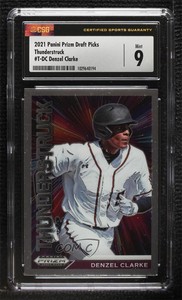 2021 Panini Prizm Draft Picks Thunderstruck Denzel Clarke #T-DC CSG 9 Mint