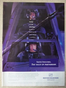 1997-99 PUB SMITHS INDUSTRIES AEROSPACE AVIONICS PILOT HELICOPTER HELMET AD - Picture 1 of 1