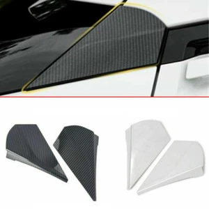Alerones de ventana trasera de fibra de carbono borde de cubierta de ala para Toyota C-HR CHR 2016-2022 - Imagen 1 de 13