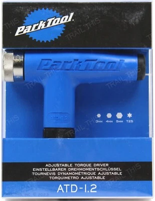Park Tool ATD-1.2 Ajustable 4 4.5 5.5 6Nm Bicicleta Llave dinamométrica 3 4 5mm Hex T25 Foto 1 de 4
