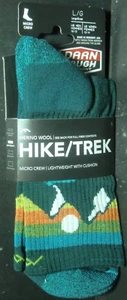 Calcetín de senderismo ligero Darn Tough Sunset Ridge Micro Crew para hombre L (10-12) - Imagen 1 de 2